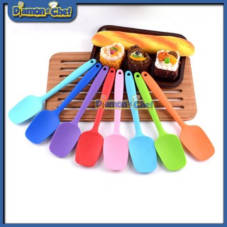 Phới đánh trứng, khuấy bột làm bánh bằng Silicon đúc dạng lưỡi thìa bền đẹp 28cm