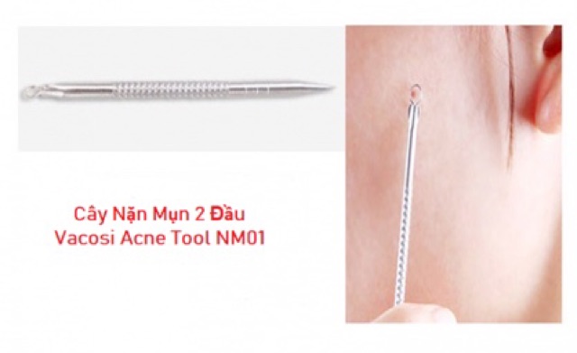 Cây Nặn Mụn 2 Đầu Vacosi Pimple Remiver NM01