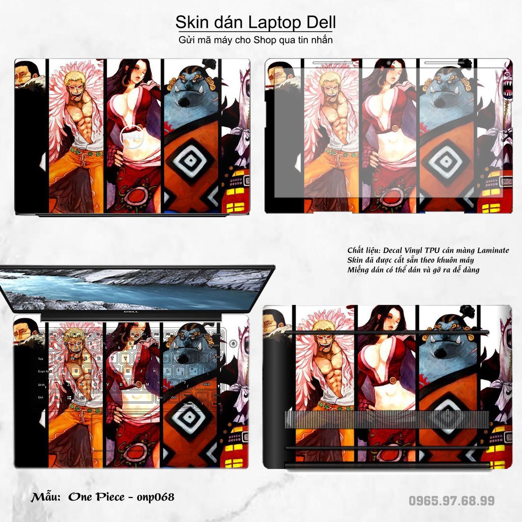 Skin dán Laptop Dell in hình One Piece nhiều mẫu 4 (inbox mã máy cho Shop)