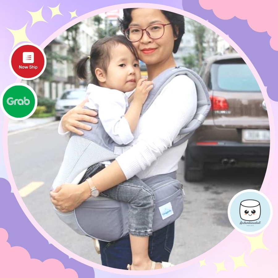 Địu ngồi cao cấp 4 tư thế 2 trong 1 AIR MESH Comfybaby CF818