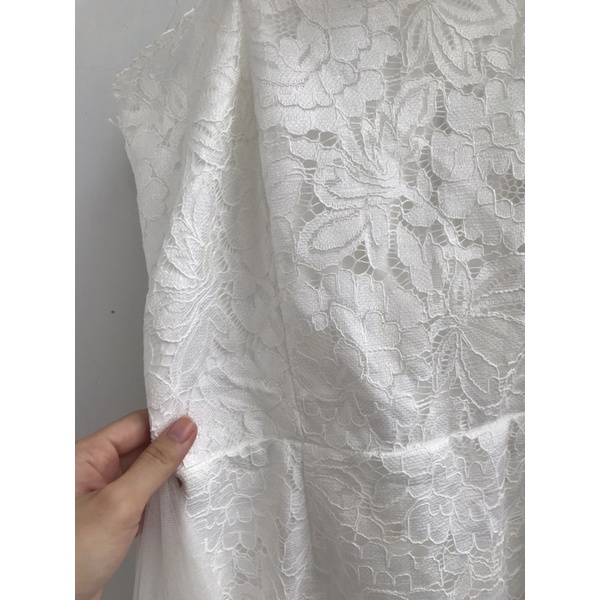 Thanh lý đầm dự tiệc màu trắng