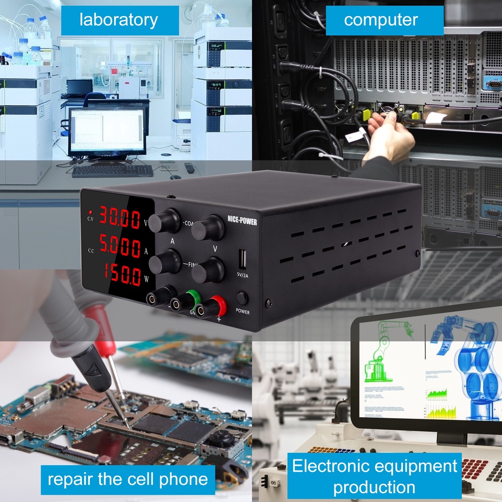 Nguồn cấp điện 30V 10A cho phòng thí nghiệm  máy cấp nguồn đa năng máy cấp nguồn máy cấp nguồn DC