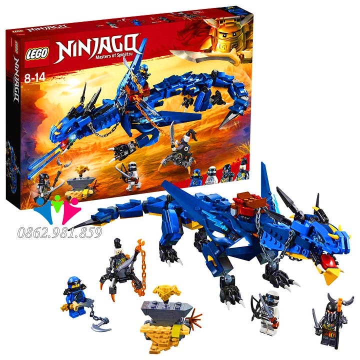 Lego Ninjago Blocks Rồng Xanh Khổng Lồ ZM4014 / 518 Chi Tiết. Lego Lắp Ghép Đồ Chơi Phát Triển Trí Tuệ