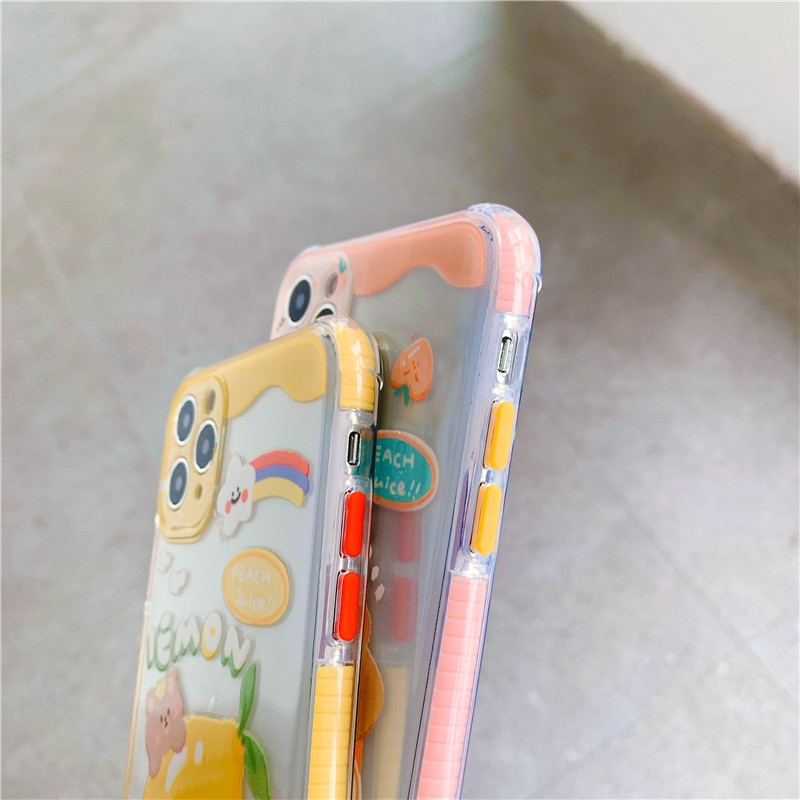 Ốp iphone - Ốp lưng Lemon and Peach trong 4 góc 6s/6splus/7/8/7plus/8plus/x/xs/xsmax/11/11promax - Awifi Case V3-3 | BigBuy360 - bigbuy360.vn