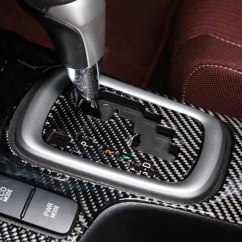 Khung Viền Bảng Điều Khiển Cần Số Bằng Sợi carbon Trang Trí Nội Thất Xe Hơi toyota hilux 2015-2021