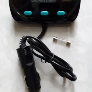 Sạc xe hơi 3 tẩu + 2 usb Weitoo WT-22 - Hồ Phạm