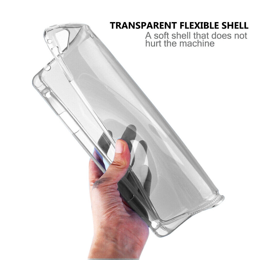 Ốp máy tính bảng TPU mềm trong suốt có ngăn đựng bút thích hợp cho Apple IPad Pro 11 Inch 2020
