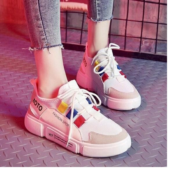 Giày ulzzang cặp đôi giày thể thao sneaker nữ và nam nhiều màu kết hợp HAPU (xanh cổ vàng, trắng xám, xám nam)