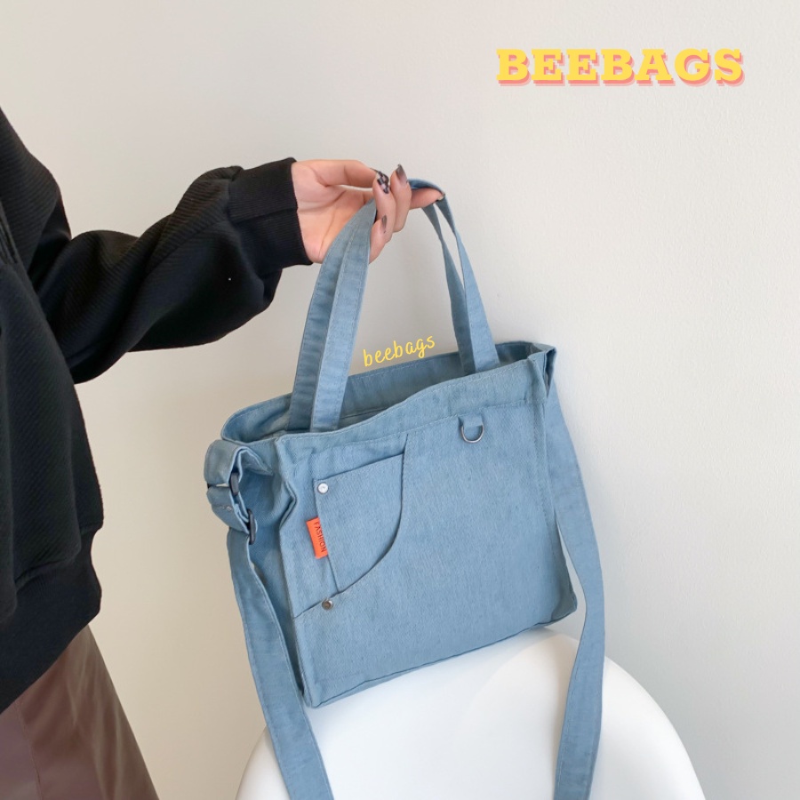 Túi Kiểu Quần Jean Cá Tính Hai Màu Dễ Mix Đồ Có Tay Cầm | TX46 | Túi Jean Style Độc Lạ, Cầm Tay Đeo Chéo Đi Chơi, Cafe