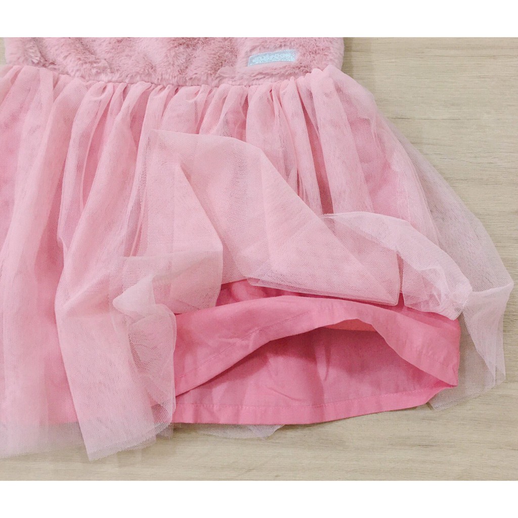 Đầm voan hai dây xuất Hàn Jelispoon cho bé gái 5-10T D142