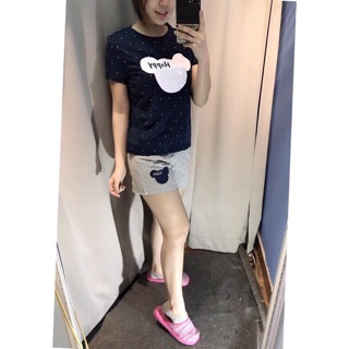 Bộ đồ họa tiết mickey cotton uniqlo