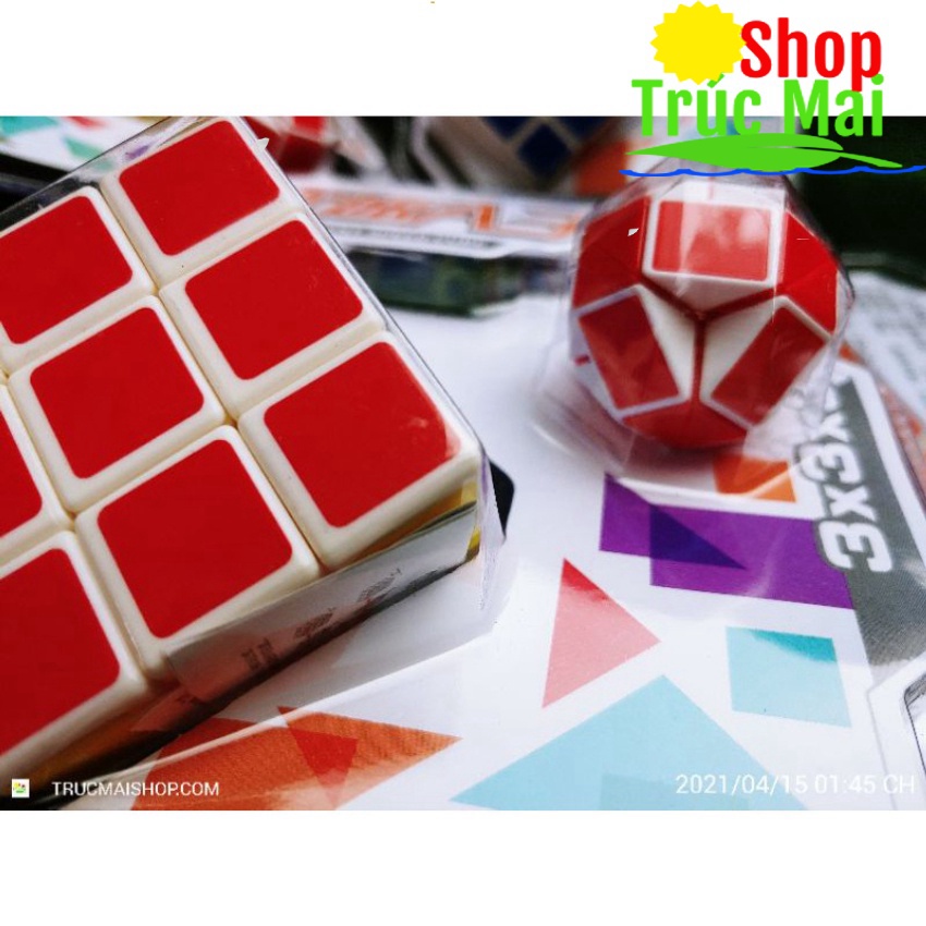 Rubik 3x3 đồ chơi trí tuệ cho trẻ rô bích đồ chơi robik