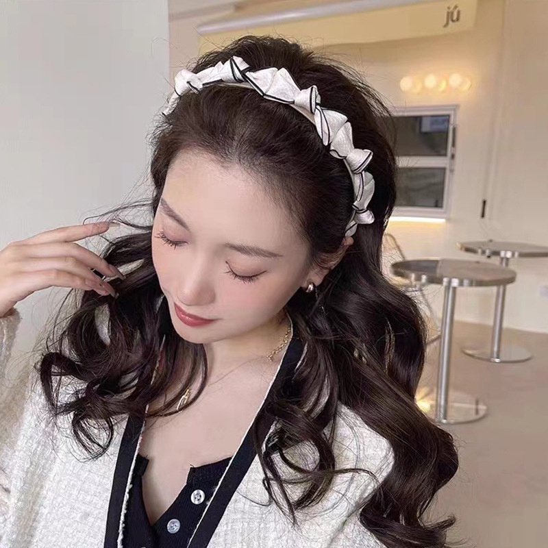 Băng Đô Cài Tóc Bản Nhỏ Đính Nơ Phong Cách Hàn Quốc Dễ Thương Thời Trang Cao Cấp Cho Nữ