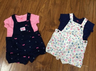 Set yếm kèm áo carter's cho bé