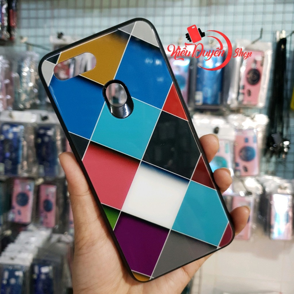 Ốp lưng kính đa sắc Oppo F9