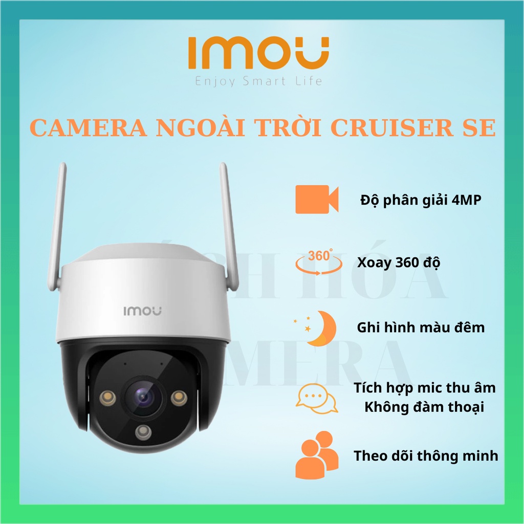 Camera Ngoài Trời WIFI IMOU S22FP S21FP 1080P 2MP / S42FP S41FP 4MP 2K có màu ban đêm, xoay 360 IMOU PTZ Cruiser