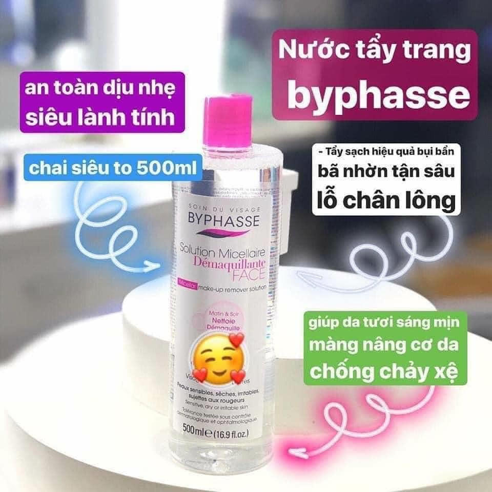 [Có Bill] Nước Tẩy Trang Byphasse Solution Micellaire 500ml Chính hãng