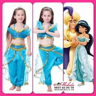 Bộ đồ công chúa Jasmine - Aladdin và cây đèn thần, có clip