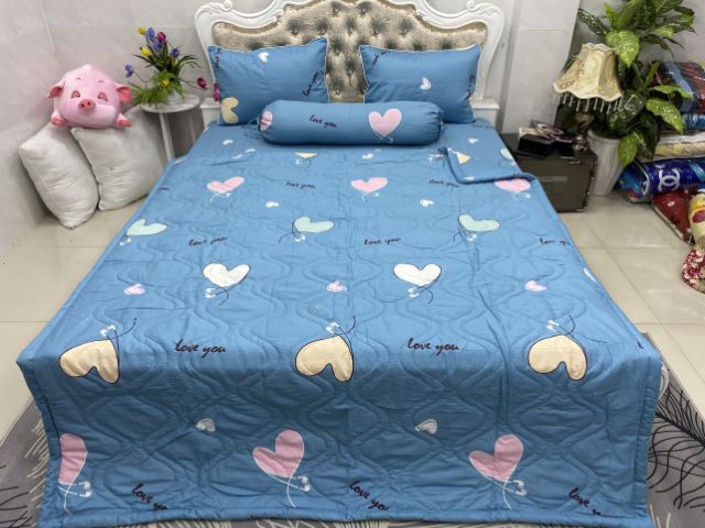 BỘ DRAP COTTON HÀN QUỐC 4 MÓN 100% COTTON