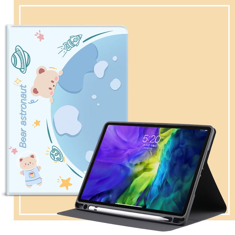 Universe xiaomi pad 5 pro 5 case 11 inch 6 pro cut cartoon tablet cover with pencil holder khe cắm bút da silicone bảo vệ chống va đập all-inclusive ultrathin soft flip pro