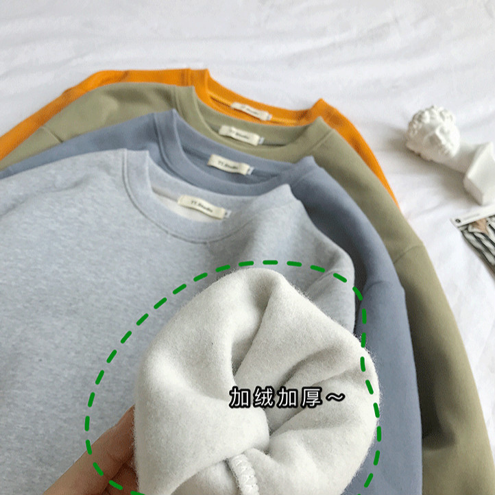 Áo nỉ dài tay dáng rộng thời trang dành cho cặp đôi | BigBuy360 - bigbuy360.vn