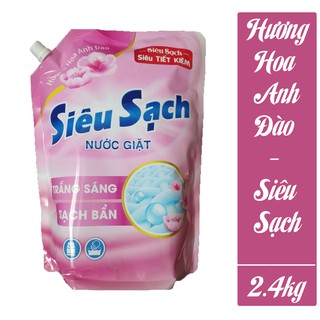 Túi Nước Giặt Lix Siêu Sạch Hương Hoa Anh Đào 2.4Kg - Tẩy Sạch Vết Bẩn Cực thumbnail