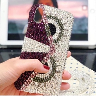 Ốp Lưng Handmade Đính Đá thủ Công cú Mèo Trắng