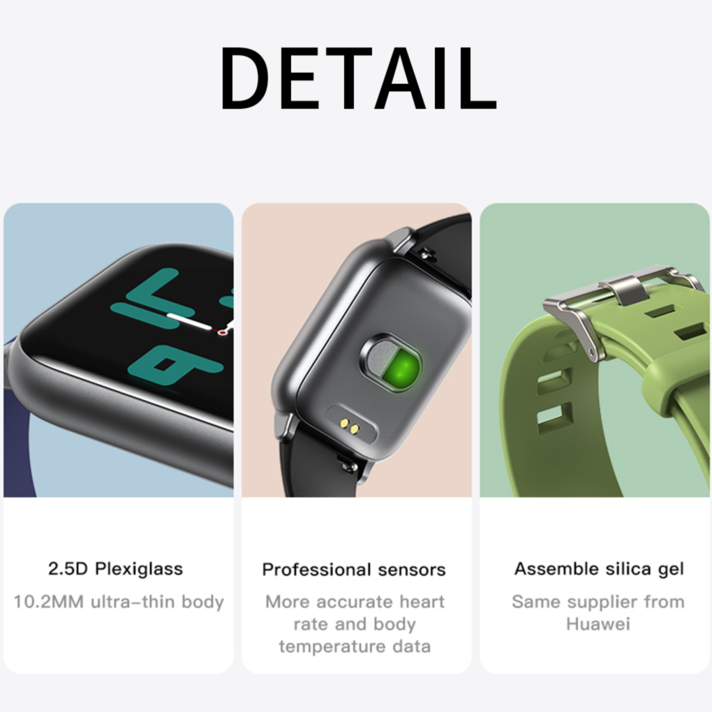 Đồng Hồ Thông Minh Đa Chức Năng Theo Dõi Sức Khoẻ Kiểu Dáng Thể Thao