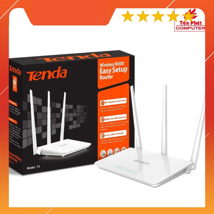 XẢ KHO -  Bộ Phát Wifi Chuẩn N 300Mbps Tenda F3 BTC01