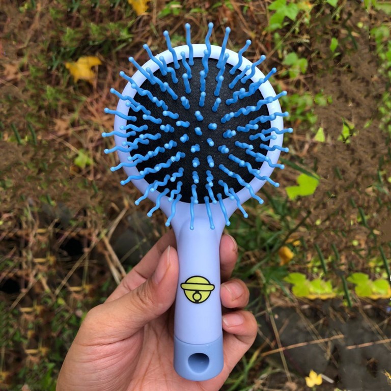 Lược chải tóc massage da đầu chống tĩnh điện có gương tiện dụng