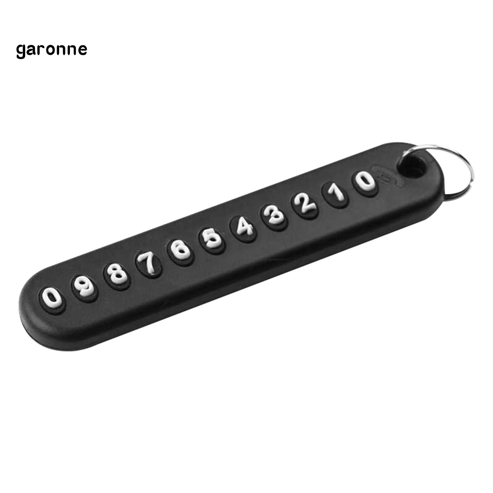 Móc chìa khóa xe hơi/ túi xách/ điện thoại chống thất lạc in số DIY