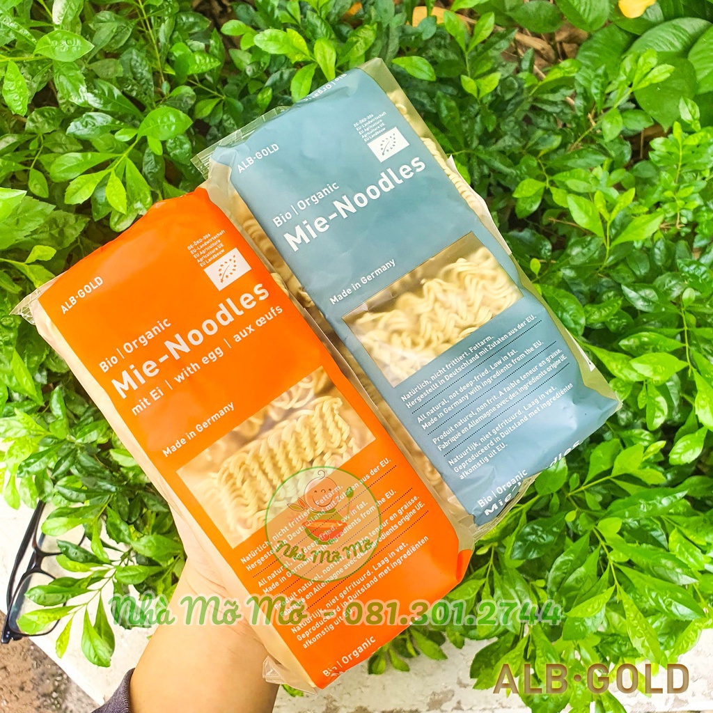 Mì Hữu Cơ Ăn Liền Cho Bé  Alb-Gold Organic Instant Noodles Đức - Nhà Mỡ