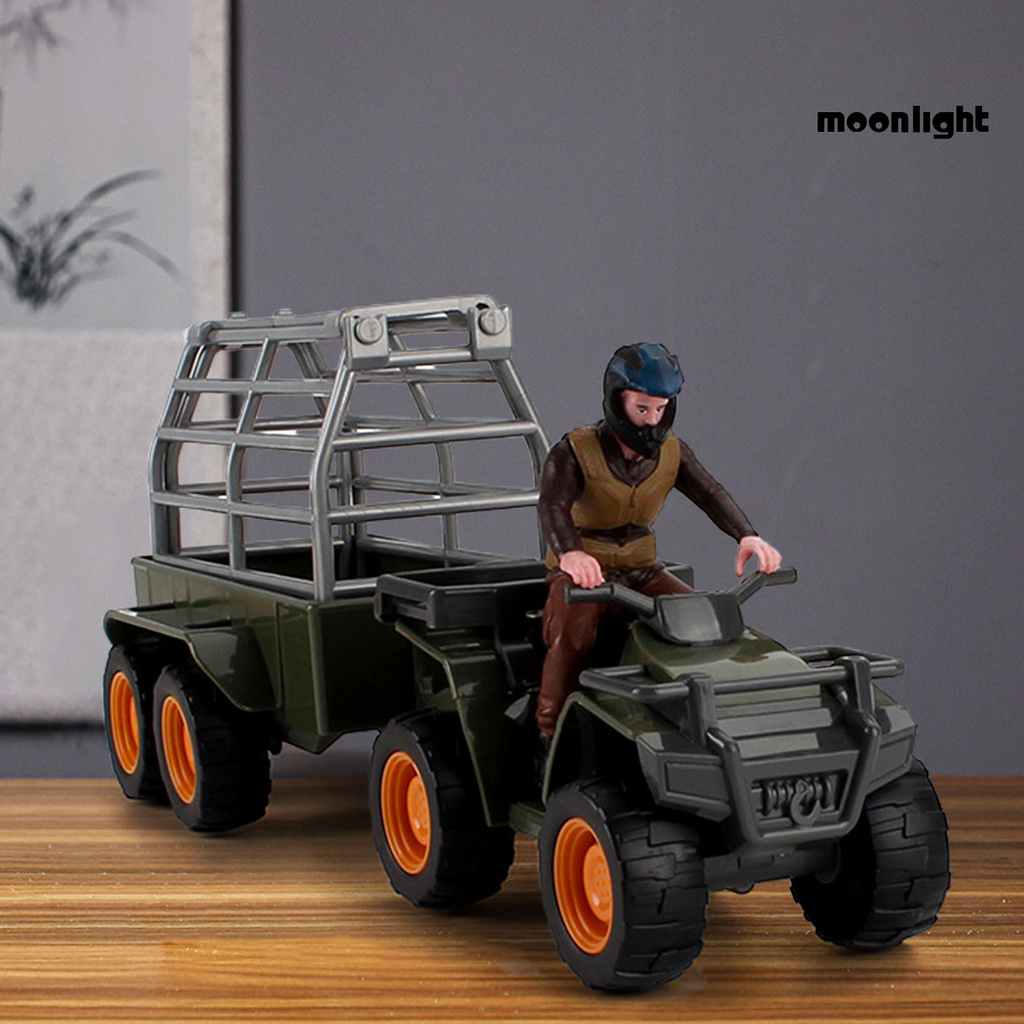 ML-MO Simulation Motorcycle Airship Driver Miniature Collectible Model Toy Kids Gift