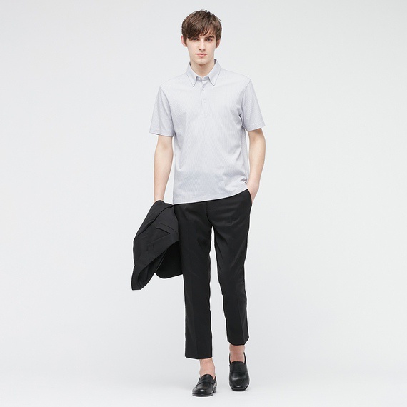 (UNIQLO chính hãng Nhật) Nam - Áo polo chất Airism Pique Cotton ngắn tay | BigBuy360 - bigbuy360.vn