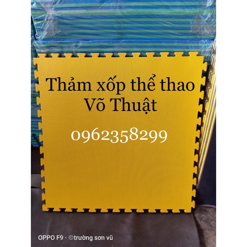 Thảm xốp tập võ đạt tiêu chuẩn thi đấu 1m x 1m x 3cm