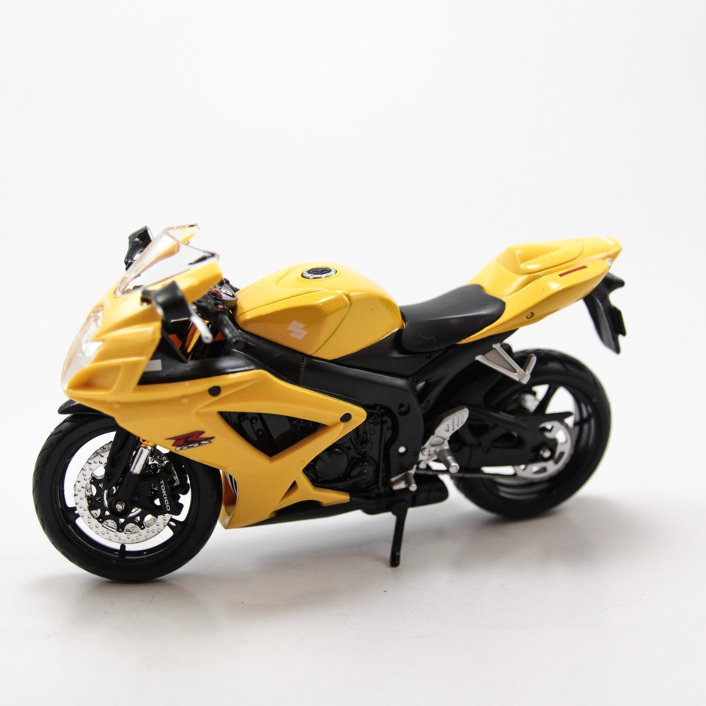 MÔ HÌNH XE SUZUKI GSX R600 YELLOW 1:12 MAISTO MH-31101(20-06183)