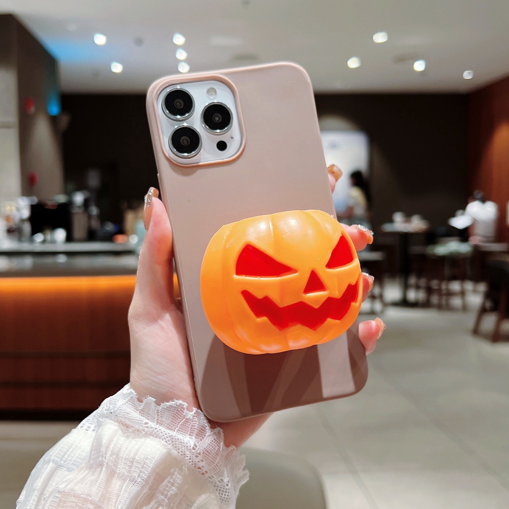 Ốp Điện Thoại Họa Tiết Quả Bí Ngô Halloween 3D Dành Cho iphone 13 mini 12 pro MAX 11 X XR XS MAX 5 5S 6 7 8 PLUS