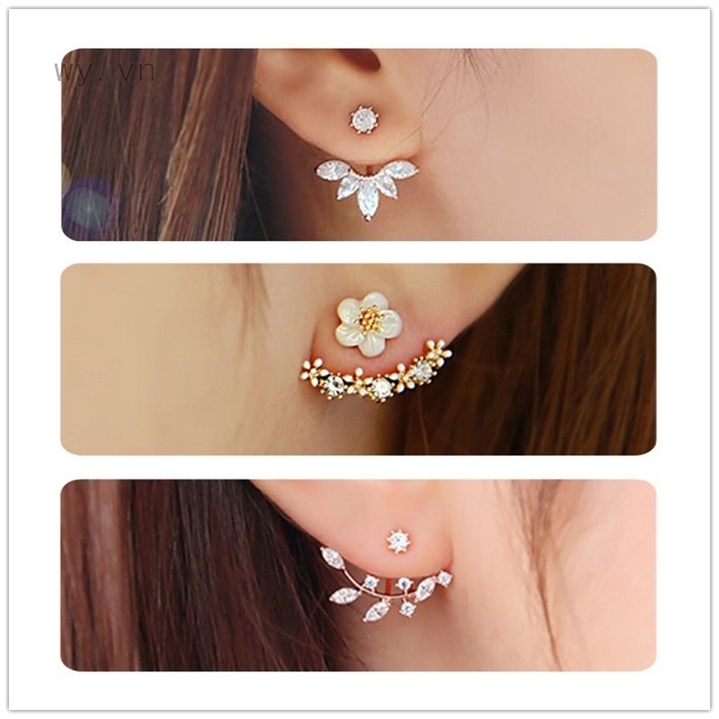 Khuyên Tai Treo Hình Hoa Cúc Nhỏ Xinh Tươi Tắn Chống Dị Ứng Cao Cấp Phong Cách Hàn Quốc