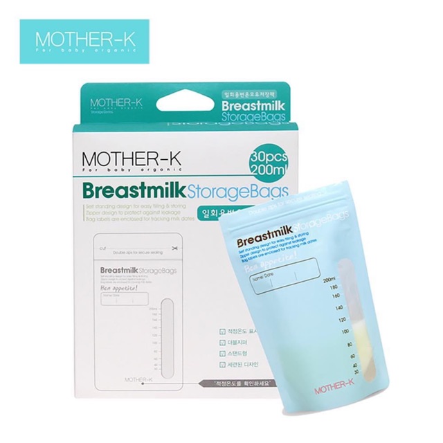 Túi trữ sữa Mother - K báo nóng (hộp 30 túi)