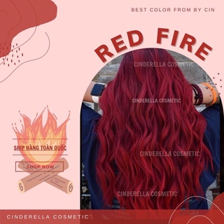 Thuốc nhuộm tóc ĐỎ MẶT TRỜI RED FIRE- Rực rỡ ngày mới (kèm trợ nhuộm, găng tay)