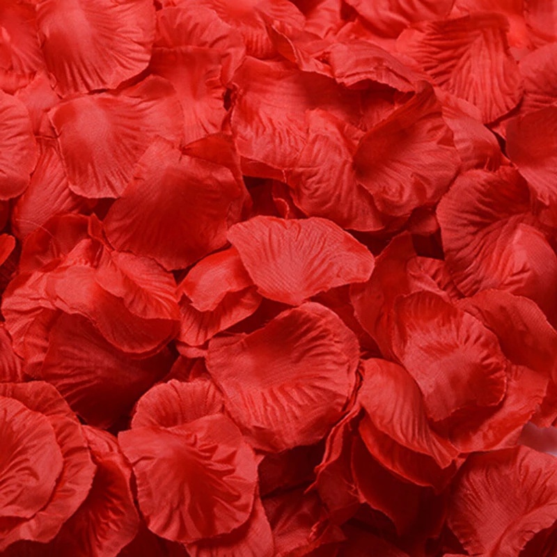 100 Decorative DIY Artificial fake Rose Petals for Wedding Birthday Party Table Decor Romantic Valentine's Day