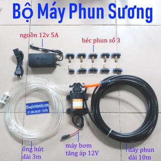 bộ máy phun sương - máy phun sương 10 béc