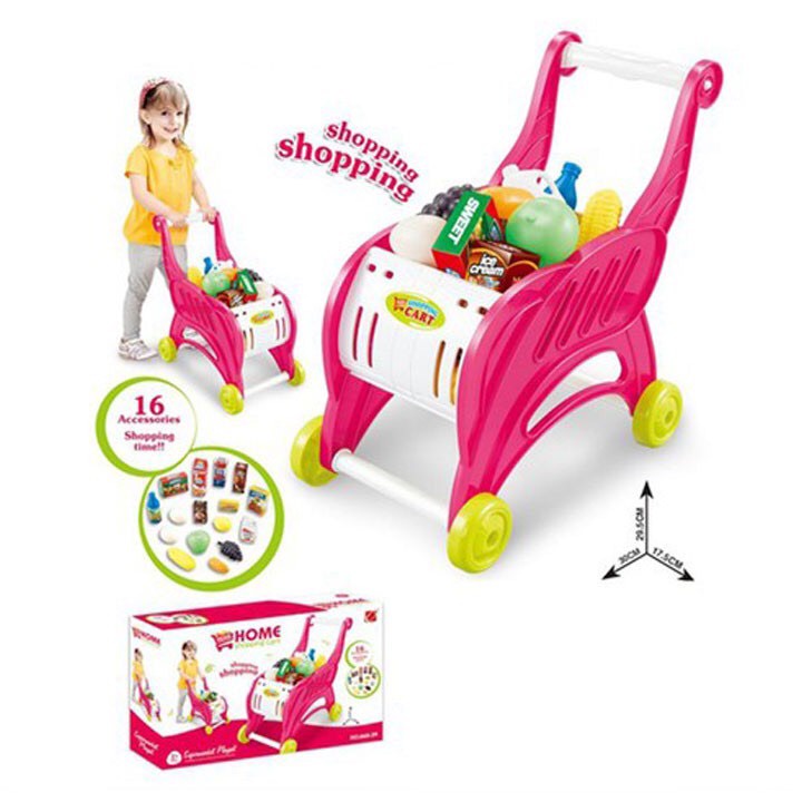 Đồ Chơi Xe Đẩy Siêu Thị Cho Bé Mua Sắm