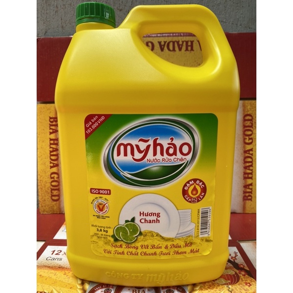 Nước Rửa Chén Mỹ Hảo Hương Chanh Can 3.6kg