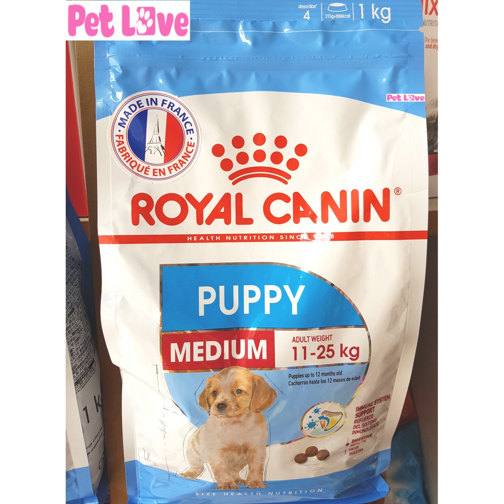 Thức ăn hạt Royal Canin cho chó cỡ trung bình (gói 1kg)