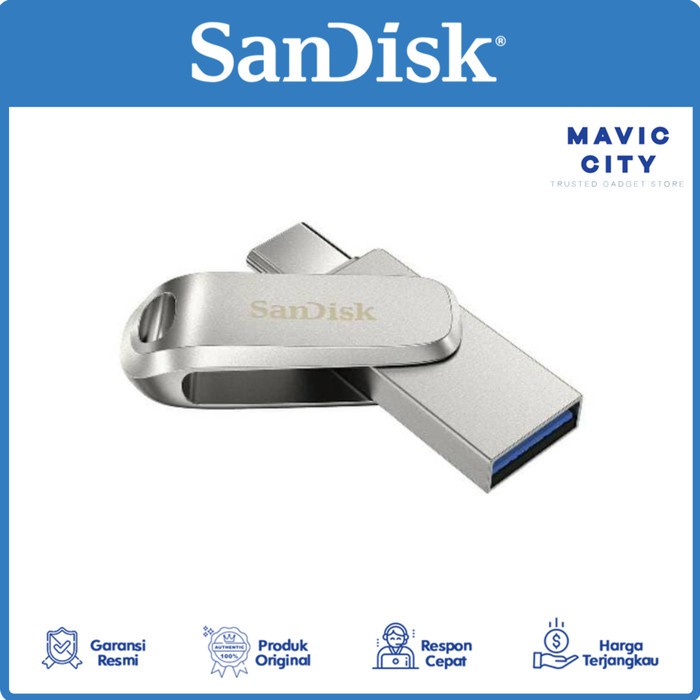 Ổ Cứng Sandisk 32gb Otg Flashdisk, 64gb, 128gb Ultra Dual Drive Luxe Sddc4 Type C