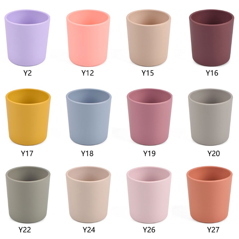 Cốc Uống Nước Silicone Chịu Nhiệt Không BPA Dành Cho Trẻ Sơ Sinh