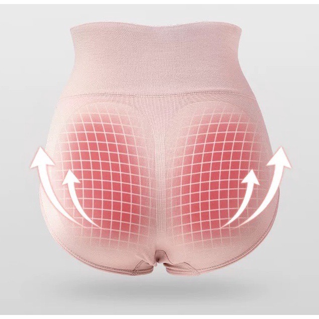 Quần Lót Kháng khuẩn nữ Cotton Nhật Bản Liền Mạch Hình Tổ Ong 3D Giảm Béo Nhanh Chóng Định Hình Cơ Thể Cho Nữ