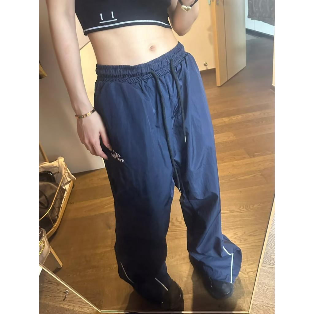 QADCOL Quần Dài Mỏng Ống Rộng Thời Trang Mùa Hè Hàn Quốc Mới Cho Nữ