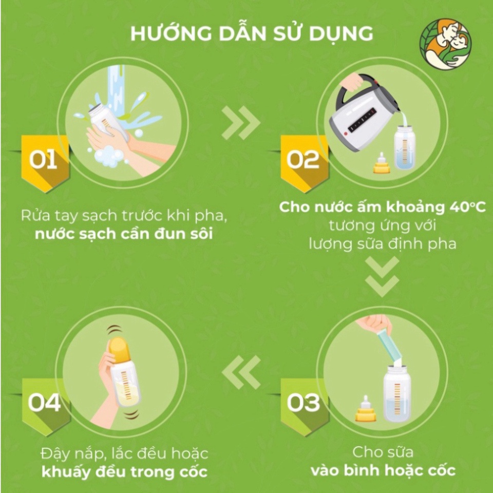 ✅ Sữa non Green Daddy Pedia  [Freeship] ❤, Sữa non tinh chất rau củ dành cho bé biếng ăn, chậm lên cân, Hộp 10 gói x 20